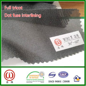 Entièrement en tricot interligne dot interligne fusible